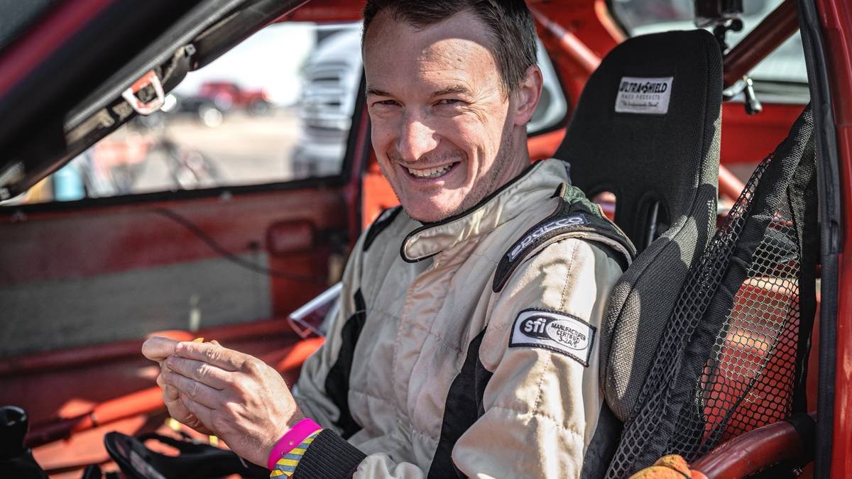 Dr. Pippin in his Porsche 924S race car