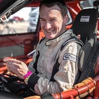 Dr. Pippin in race car